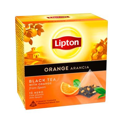 TE LIPTON BLACK ORANGE 20 BLS