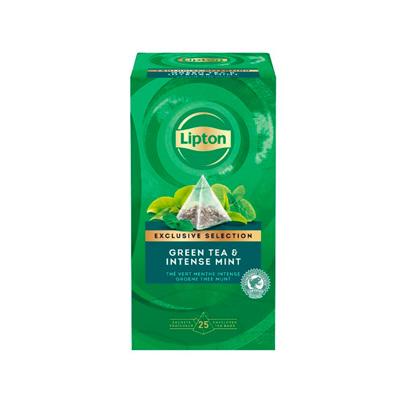 TE EXCLUSIVE SELECTION GREEN TEA AND INTENSE MINT LIPTON 25 BLS